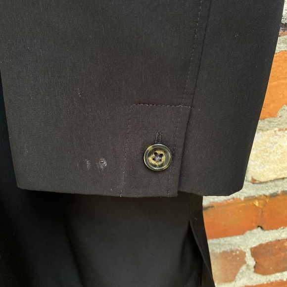 Ralph Lauren Posner Raincoat Black‎ Single Breasted 54 Reg - Picture 11 of 11